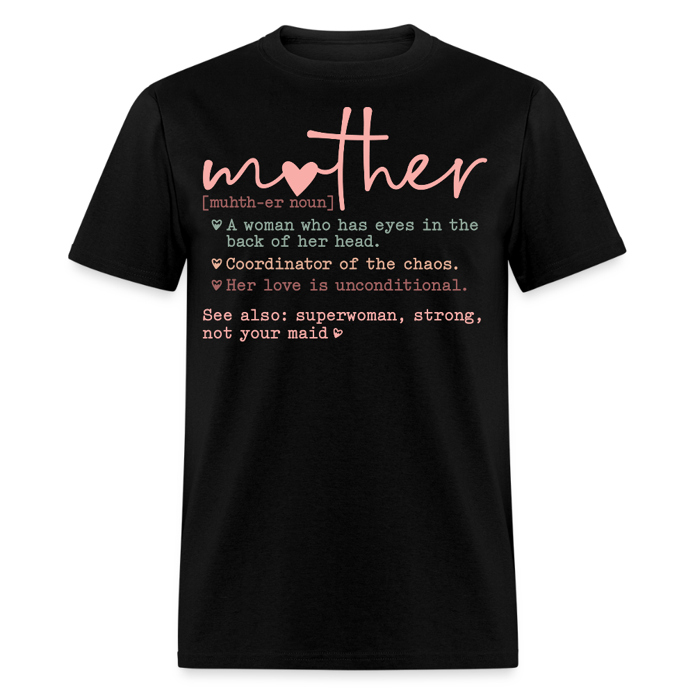 Funny Mom Definition Tee Mother’s Day Gift T-shirt - black