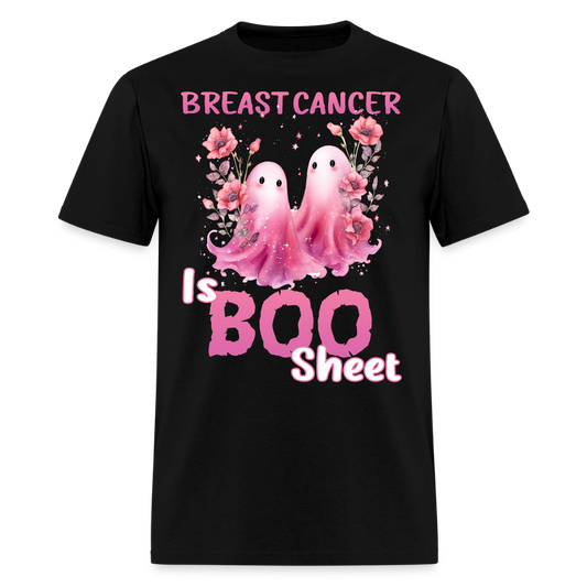 Breast Cancer Is BOO Sheet Halloween T-Shirt - black