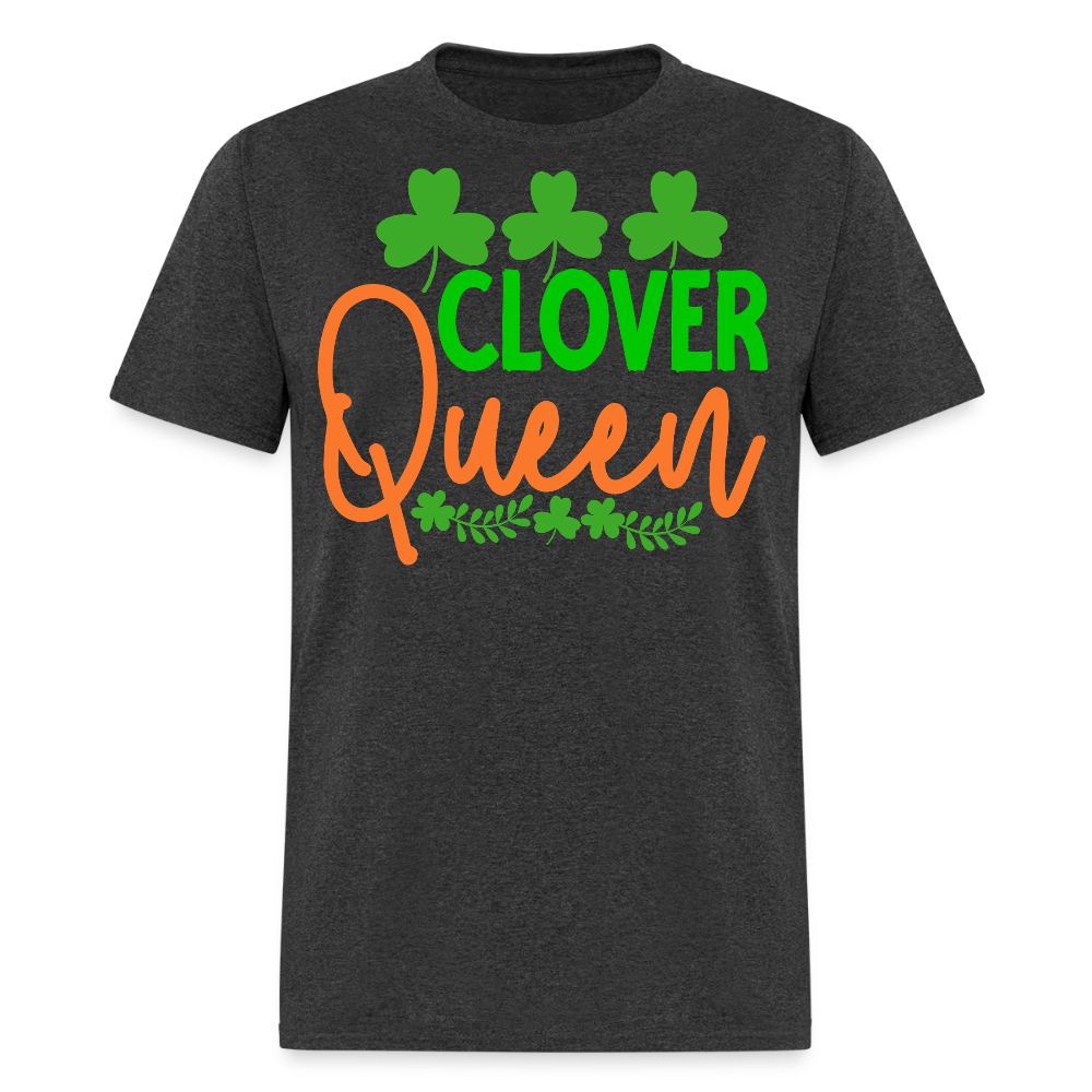 St Patrick’s Day Clover Queen T-shirt - heather black