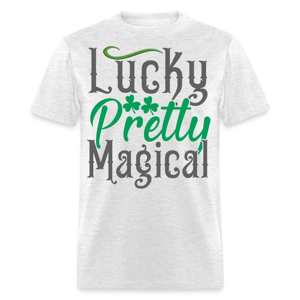 Lucky Pretty Magical St Patrick’s Day T-shirt - light heather gray