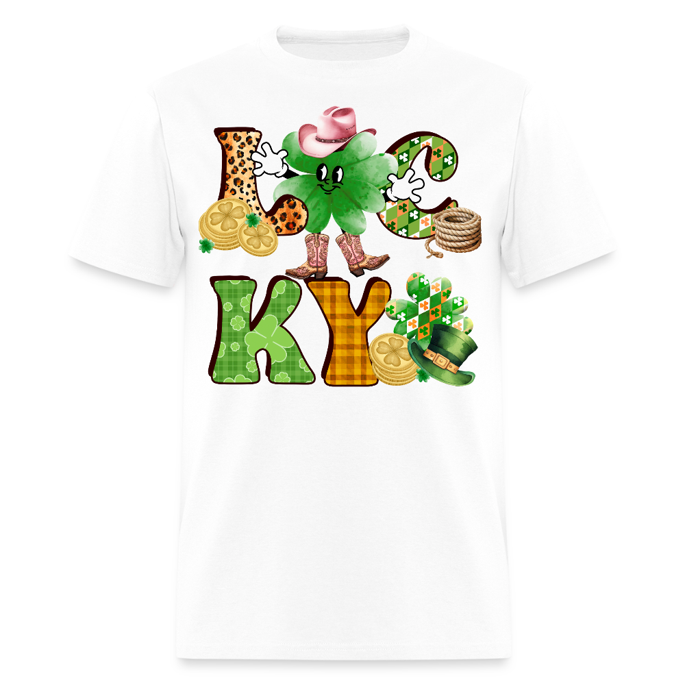 Lucky Western St Patrick’s Day T-shirt - white