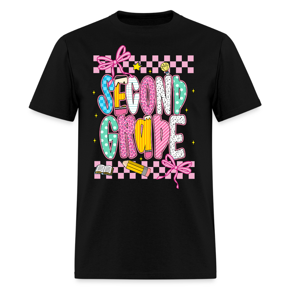 Second Grade Back To School Teacher T-Shirt - black