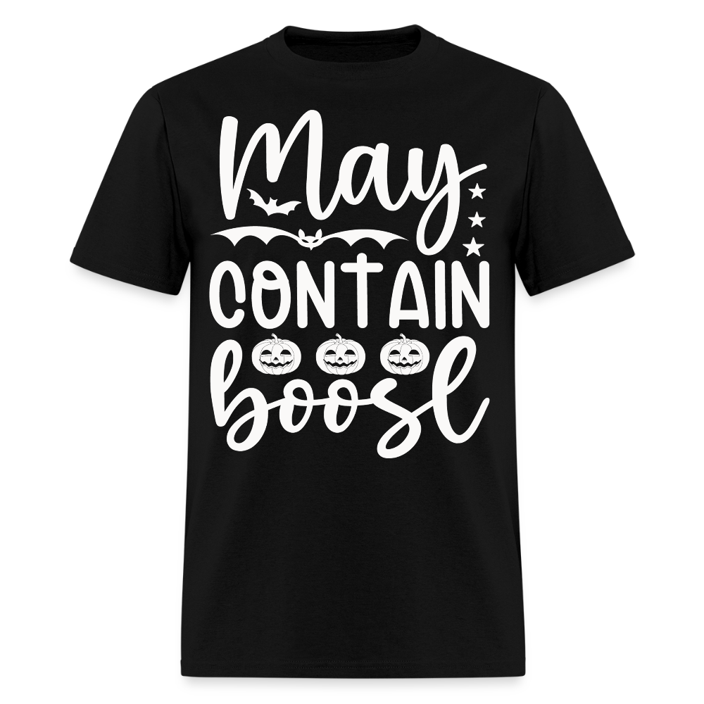May Contain Boos Funny Halloween T-Shirt - black