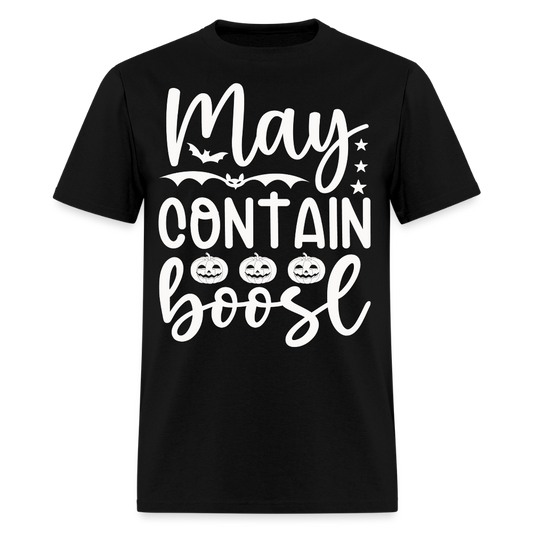 May Contain Boos Funny Halloween T-Shirt - black