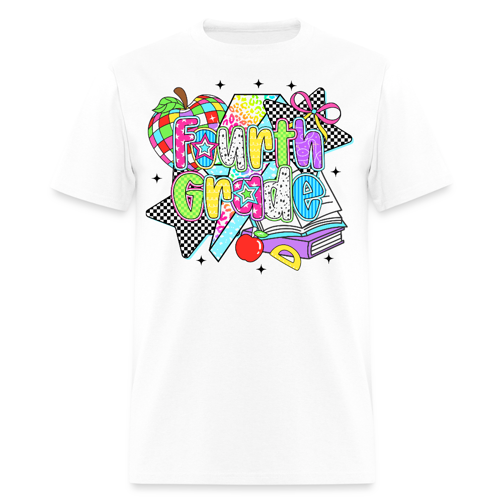 Fourth Grade Back To School Teacher T-Shirt - white