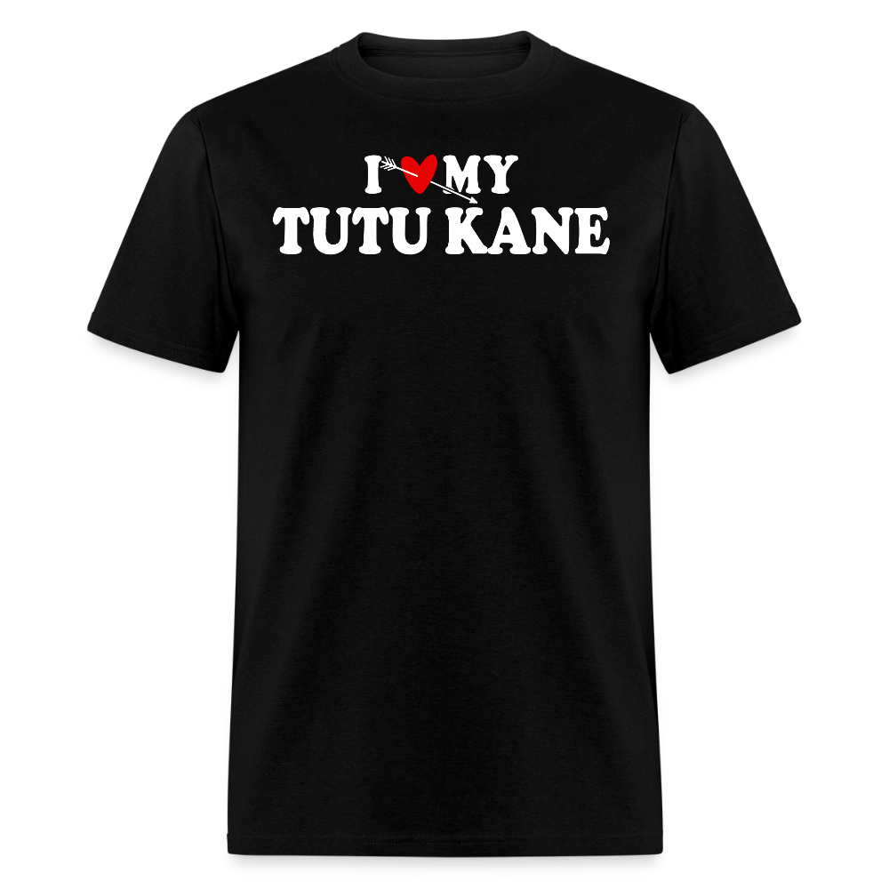 I Love My Tutu Kane Hawaiian Grandparent T-shirt - black
