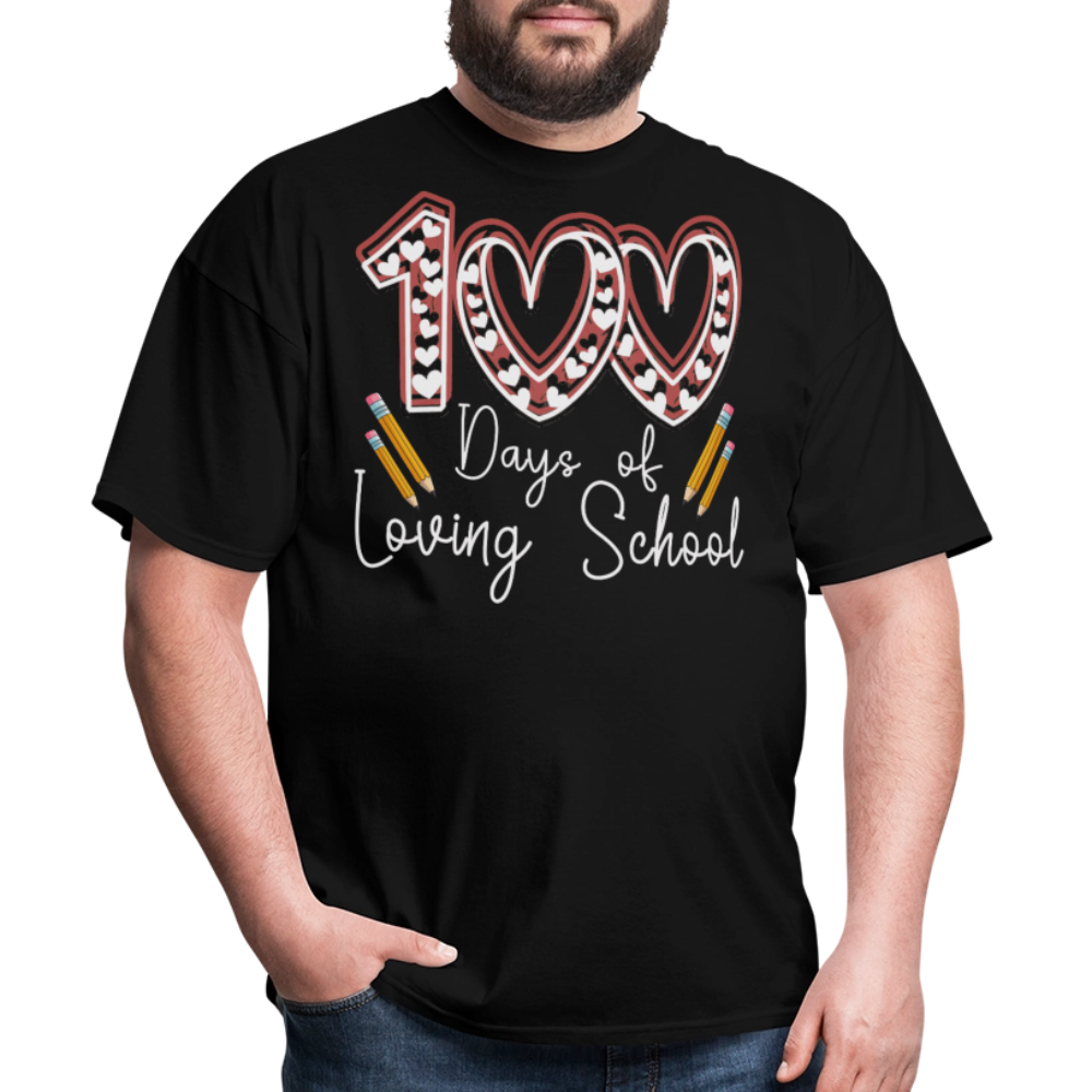 Teacher Appreciation Tee 100 Days of Loving School Unisex Classic T-Shirt - black