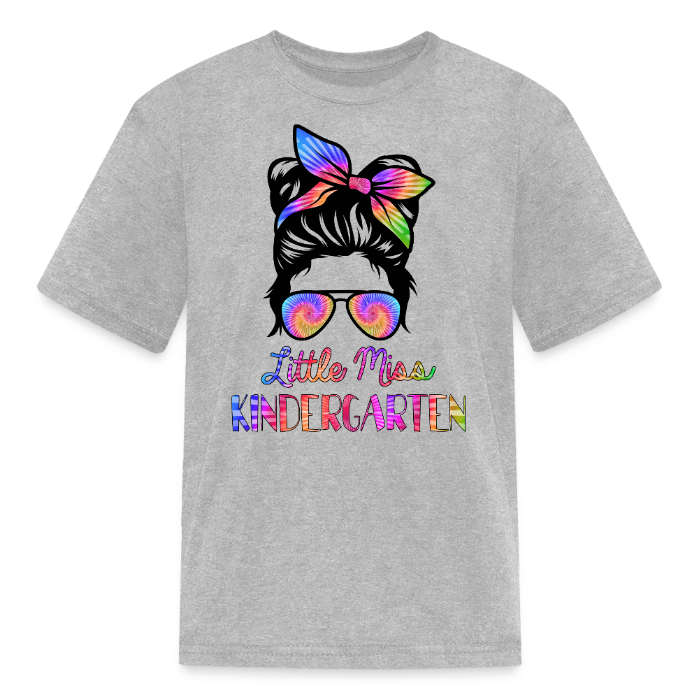 Little Miss Kindergarten Back to School T-Shirt - heather gray