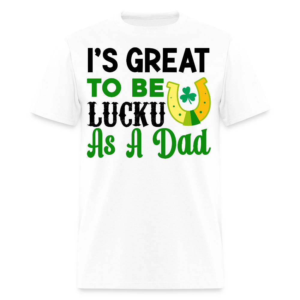 St Patrick’s Day Irish Dad Lucky Charm T-shirt - white