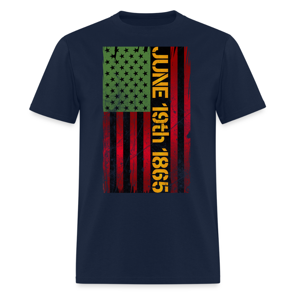 June 19th 1865 Juneteenth Celebration T-Shirt - navy