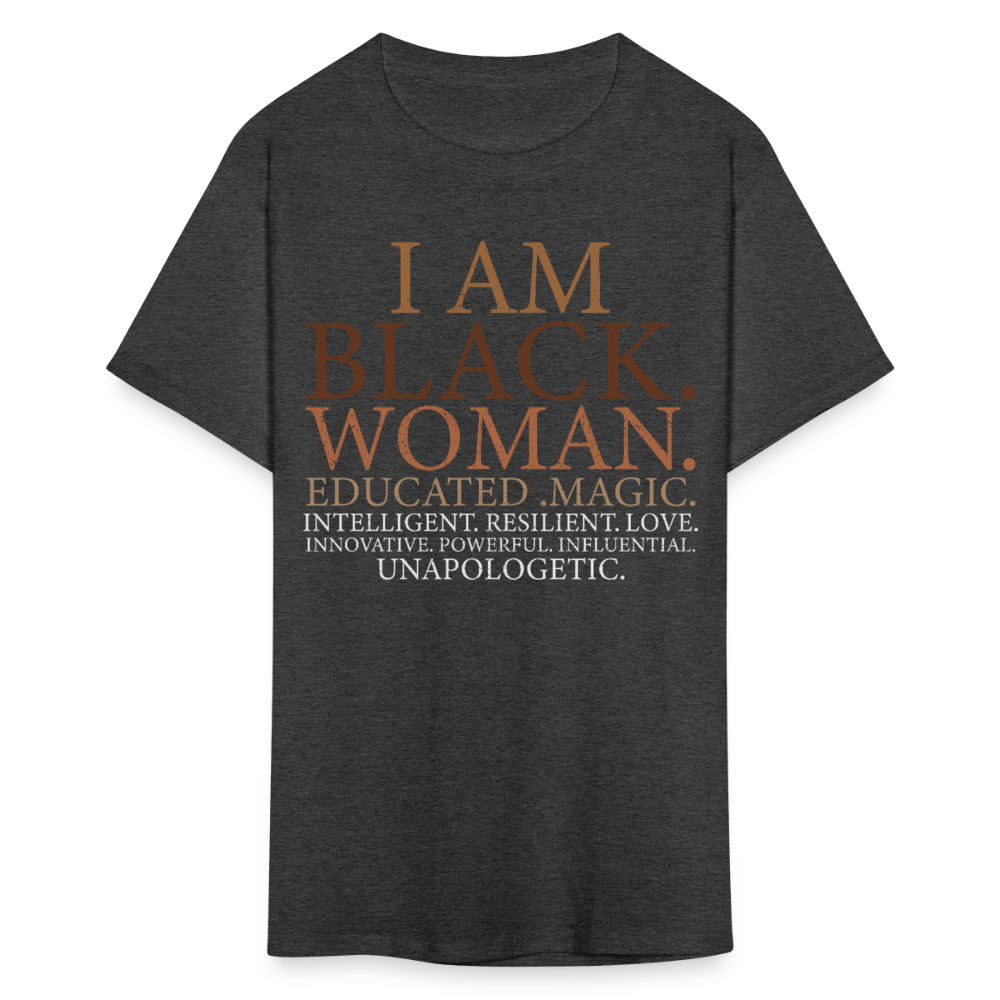 Empowerment Tee for Women Unapologetic Black woman Unisex Classic T-Shirt - heather black