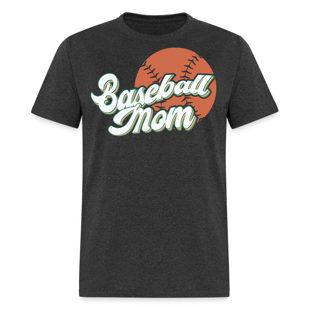 Baseball Mom Outfit Ideas For Game Night T-shirt - heather black