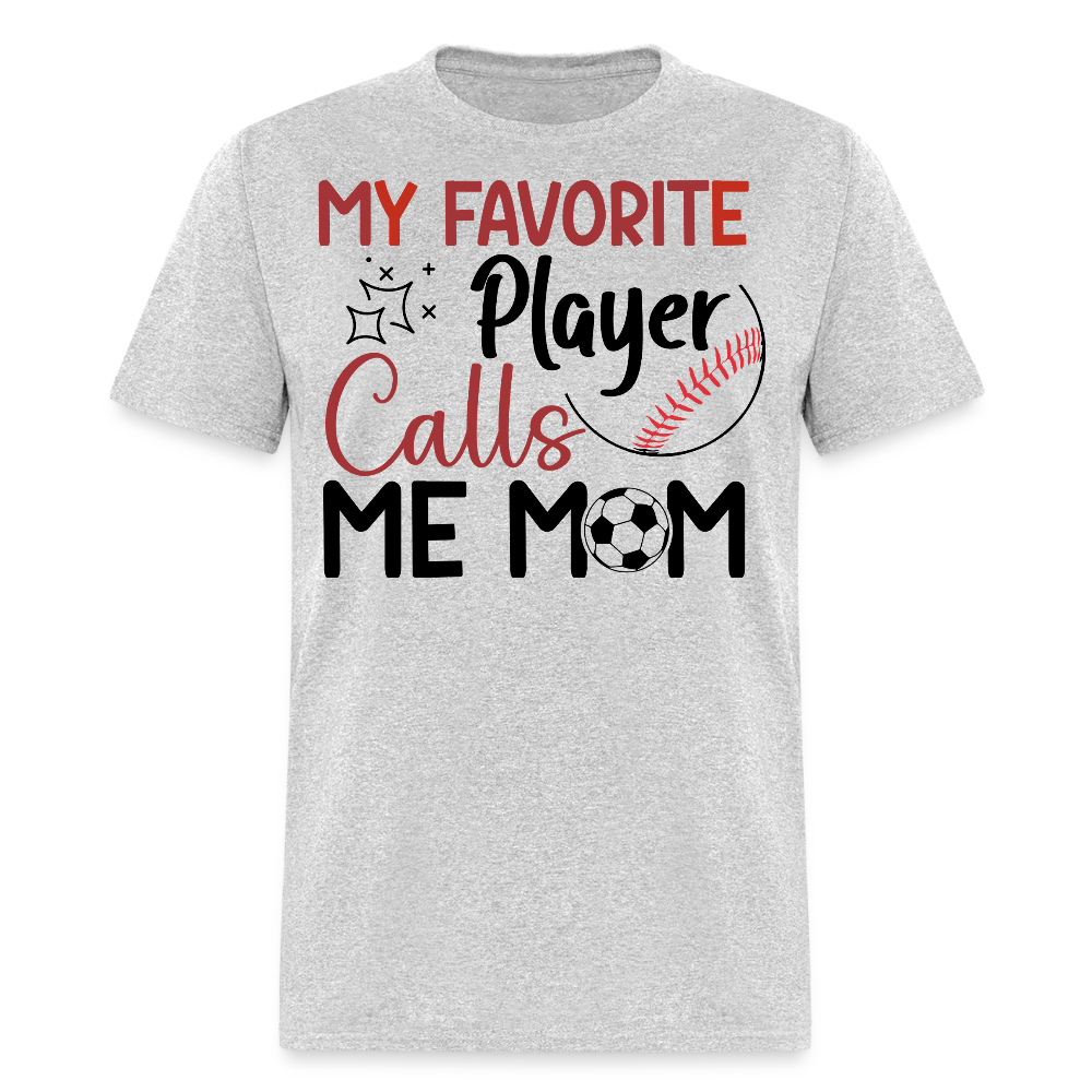 Best Sports Mom Tee For Baseball And Soccer Moms T-shirt - heather gray