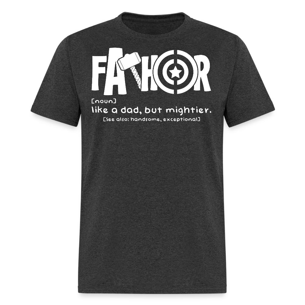 Father’s Day Tee For Geeky Dads T-shirt - heather black