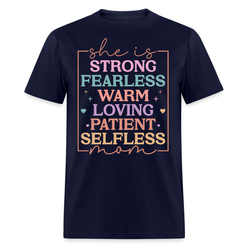 Gifts For Strong And Fearless Moms T-shirt - navy