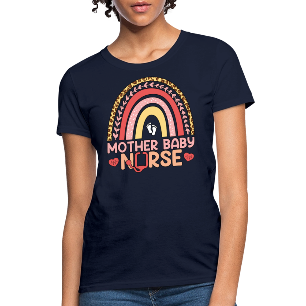 Mother Baby Nurse Labor And Delivery Nurses T-Shirt - navy