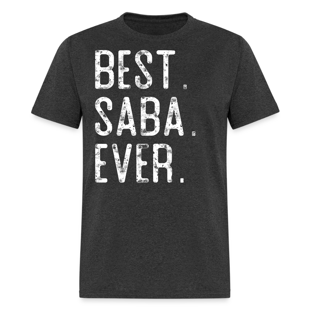 Hebrew Saba Father's Day T-shirt - heather black