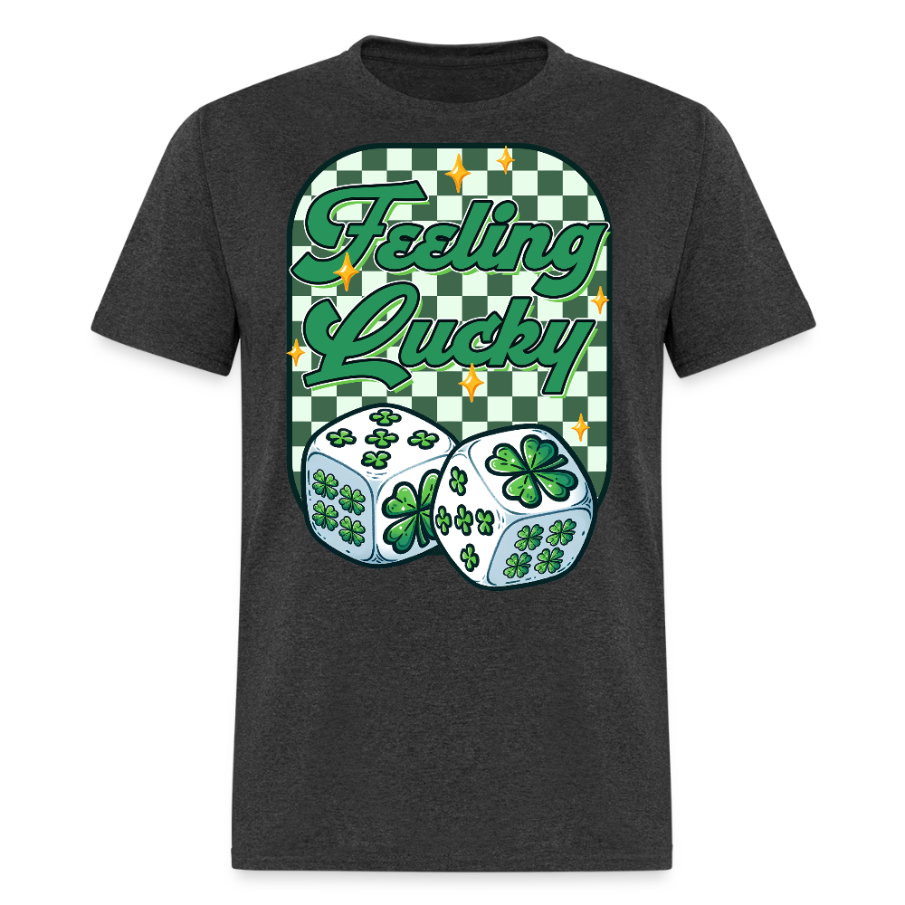 St Patrick’s Day Lucky Dice T-shirt - heather black