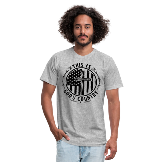 This Is God's Country T-Shirt | Bella + Canvas Unisex Tee - heather gray
