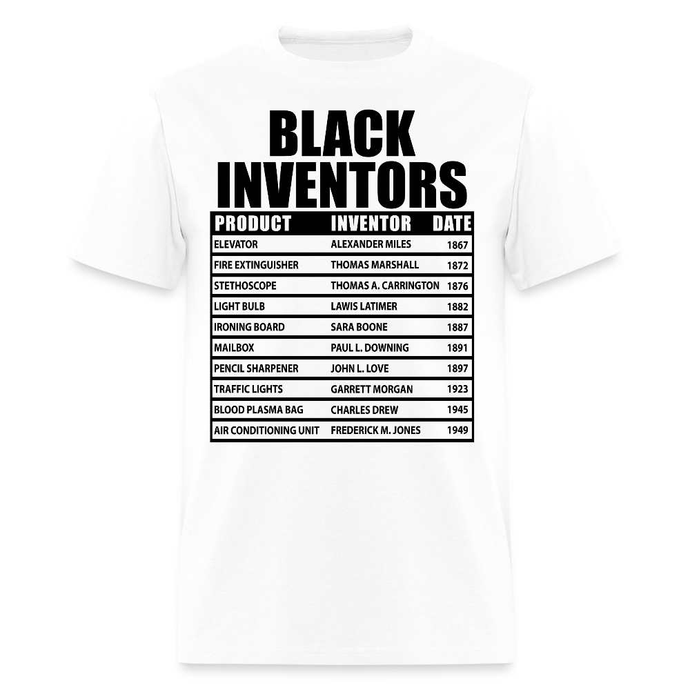 Inspirational Black Inventor Facts T-Shirt - white