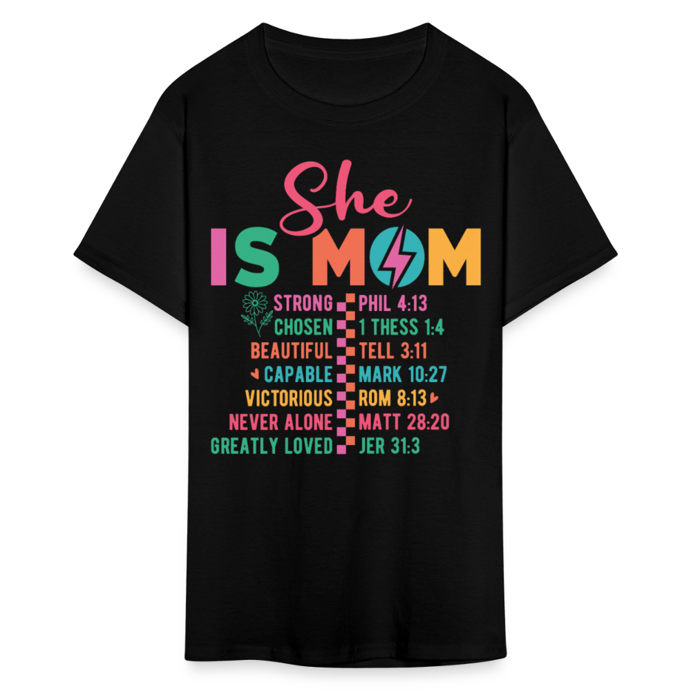 Empowering Christian Mom T-shirt - black