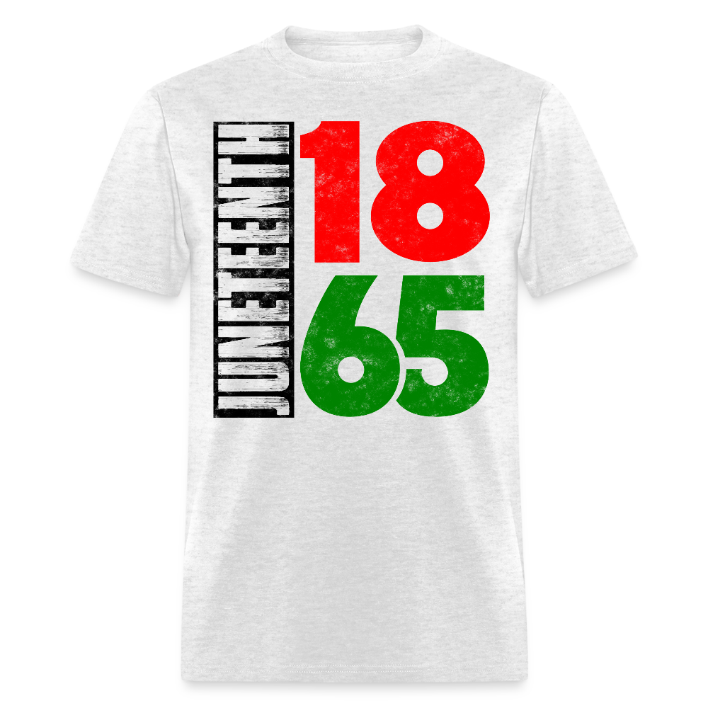 1865 Juneteenth Celebration T-Shirt - light heather gray