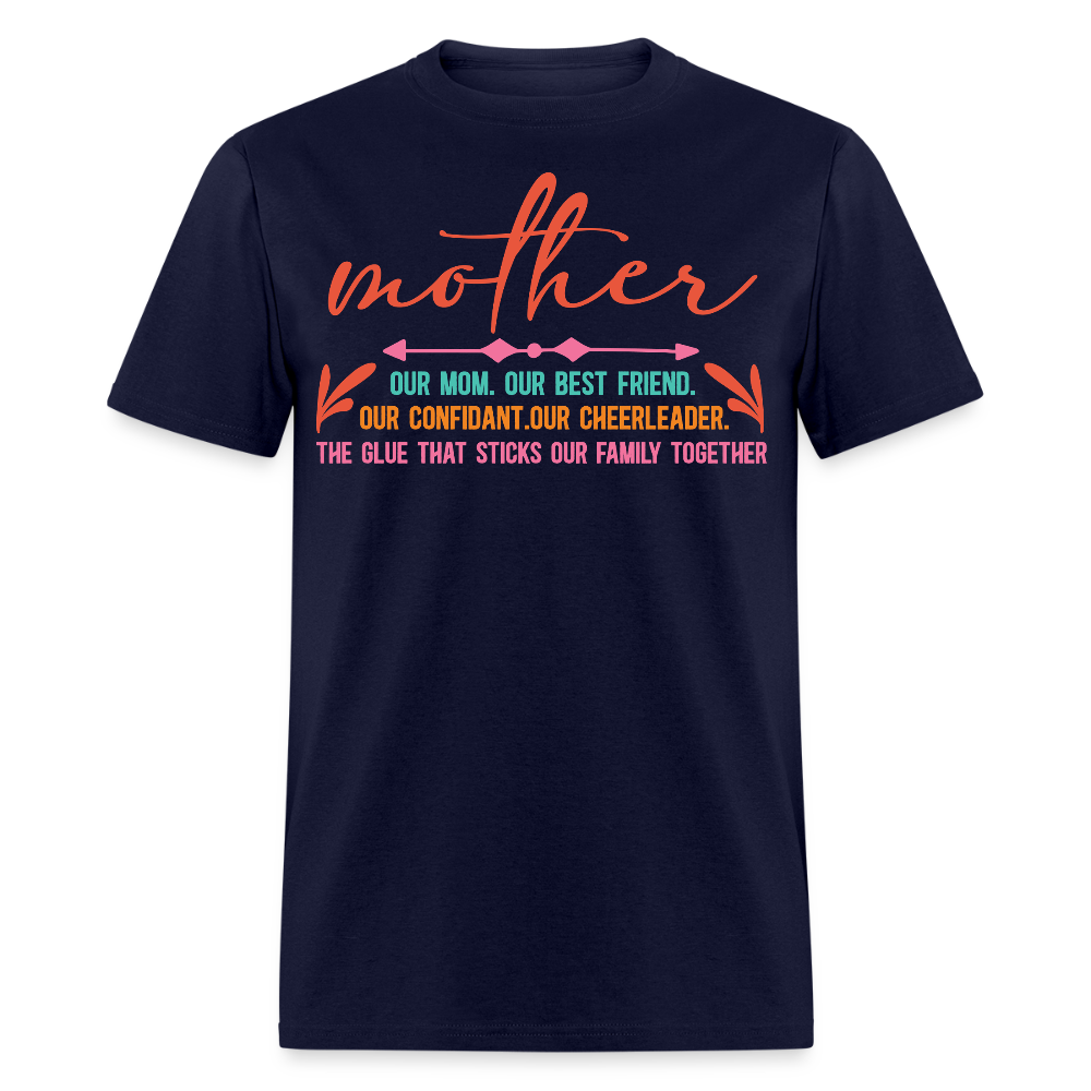 Motherhood Appreciation Tee Mother Love And Friendship T-shirt - navy