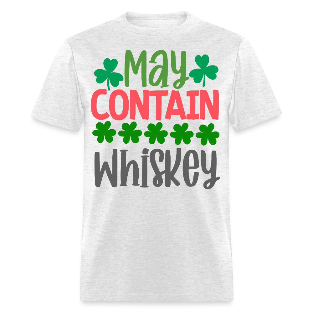 Funny St Patrick’s Day Tee For Whiskey Lovers T-shirt - light heather gray