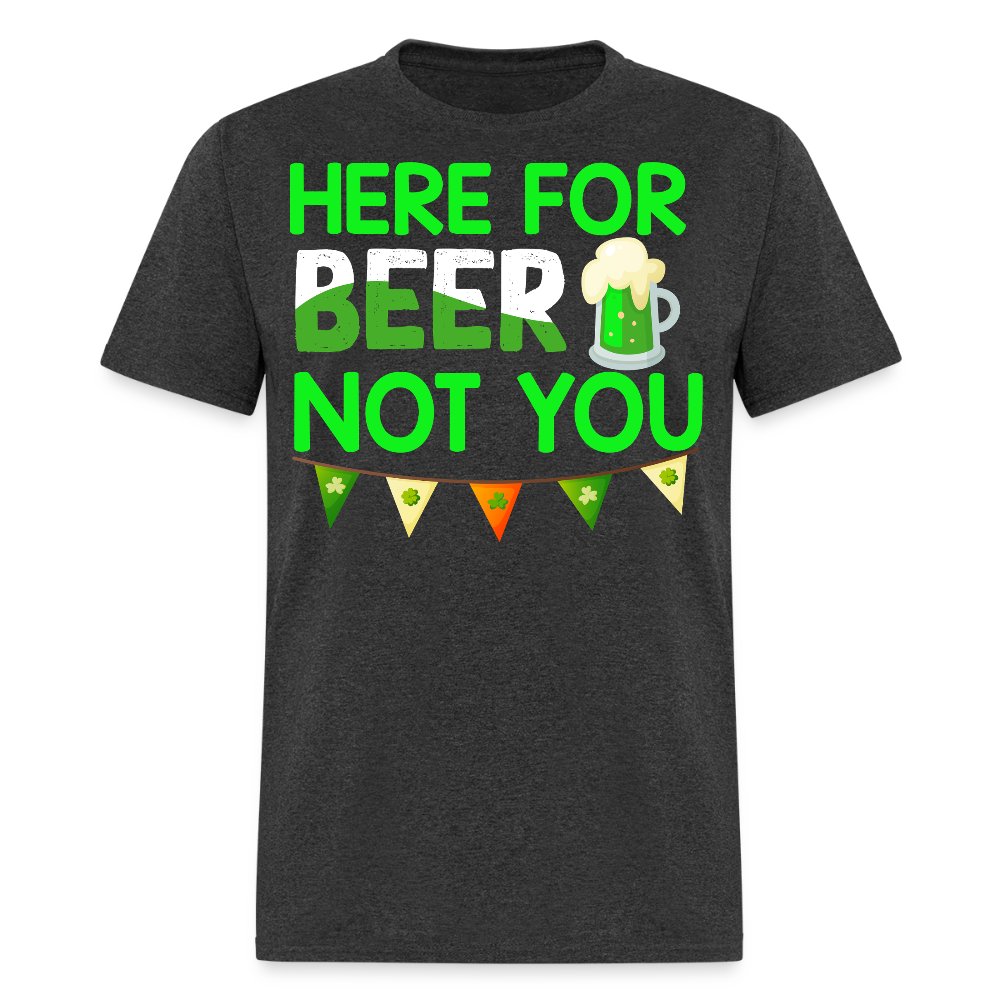 Funny St Patrick’s Day Beer T-shirt - heather black