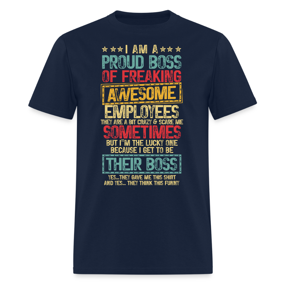Funny Boss Gift From Employees T-Shirt - navy