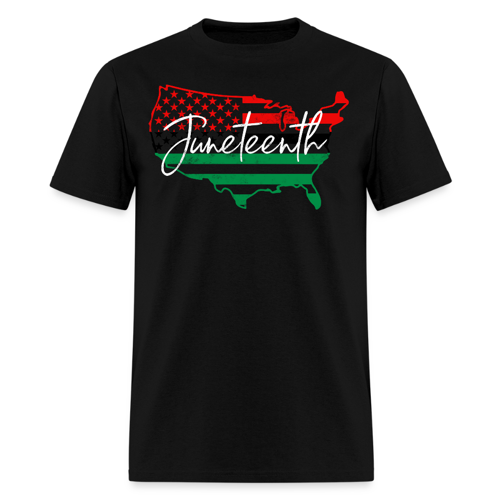 Pan African Flag Juneteenth T-Shirt - black