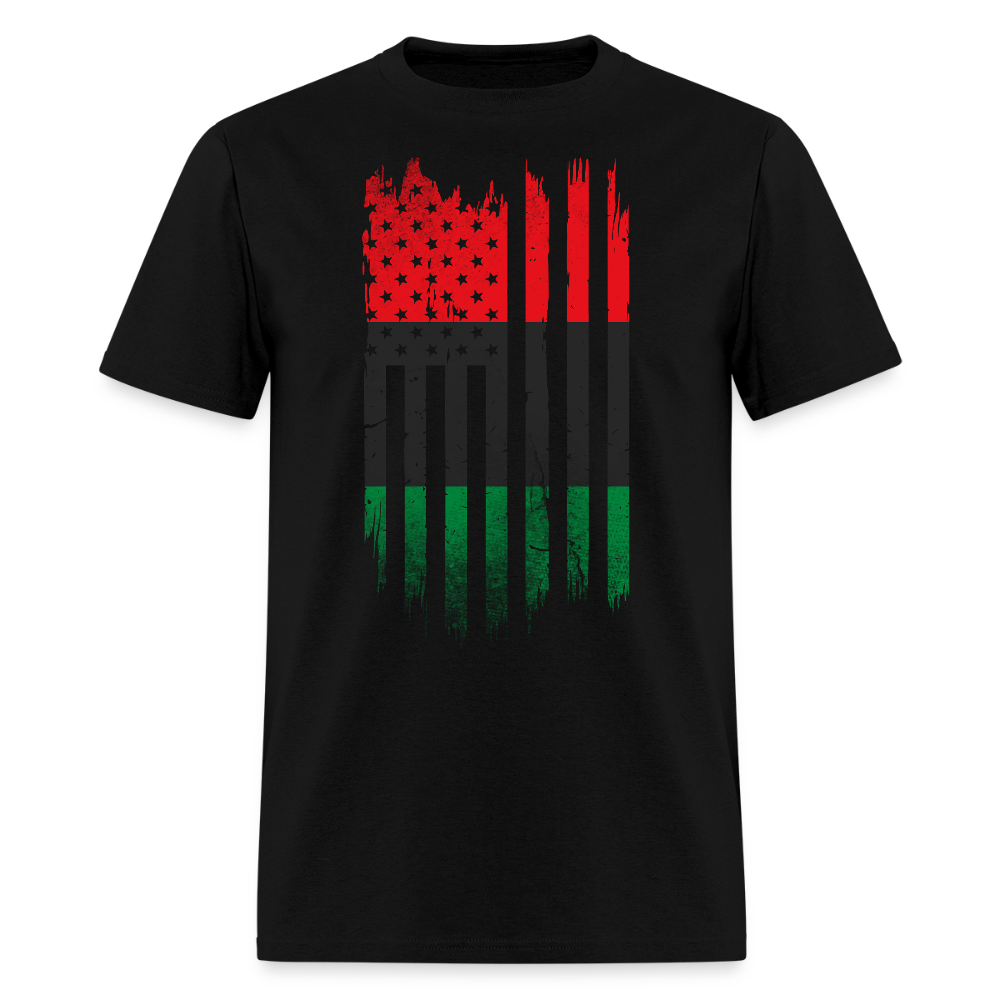 Pan African American Flag Black Liberation T-Shirt - black