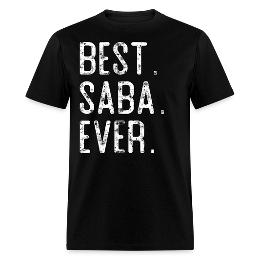 Hebrew Saba Father's Day T-shirt - black