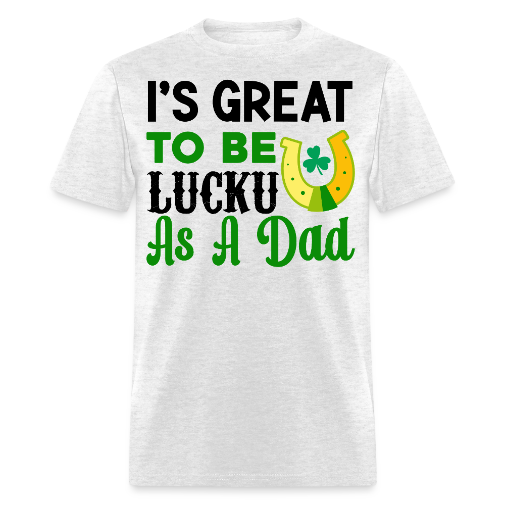 St Patrick’s Day Irish Dad Lucky Charm T-shirt - light heather gray