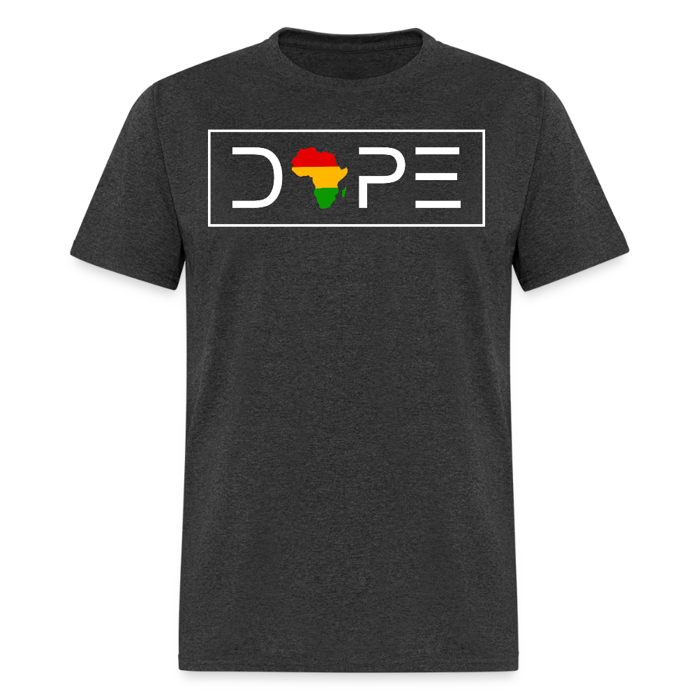 Dope African American T-shirt - heather black