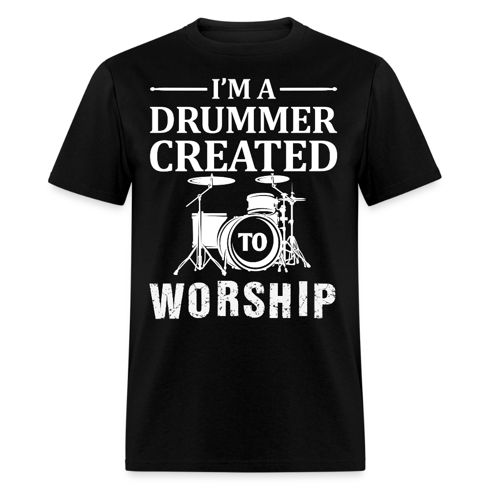 Christian Musician Gift Idea For Drummers T-shirt - black