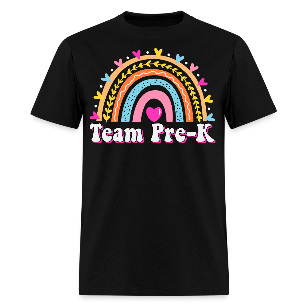 Pre-K Team Back To School Teacher T-Shirt - black