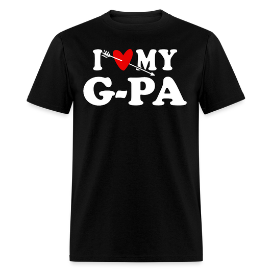 I Love My G-Pa Father’s Day Gift For Grandpa T-shirt - black