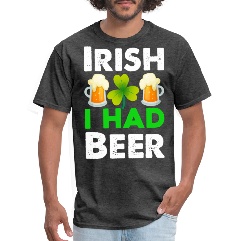 Irish Pub Party Outfit Funny Beer T-shirt - heather black