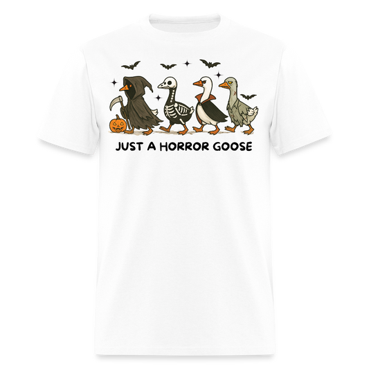 Just A Horror Goose Halloween T-Shirt - white