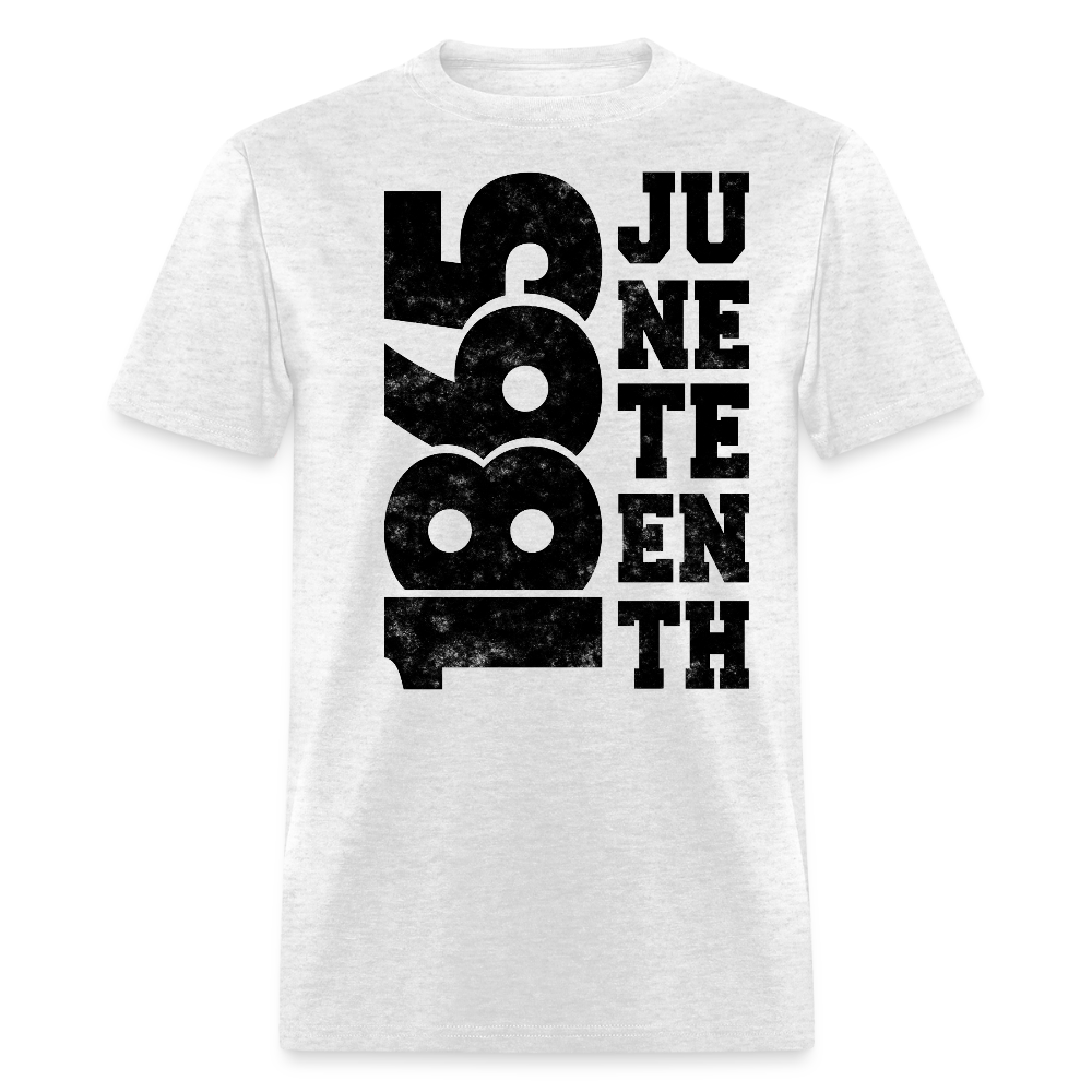 Juneteenth 1865 Black Freedom Day T-Shirt - light heather gray