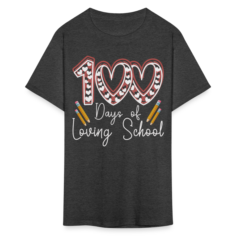 Teacher Appreciation Tee 100 Days of Loving School Unisex Classic T-Shirt - heather black