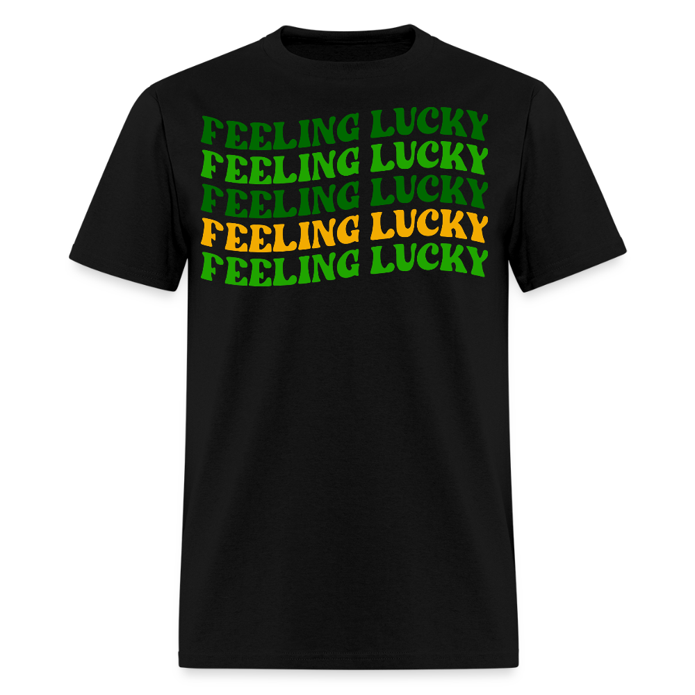 St Patrick’s Day Feeling Lucky T-shirt - black