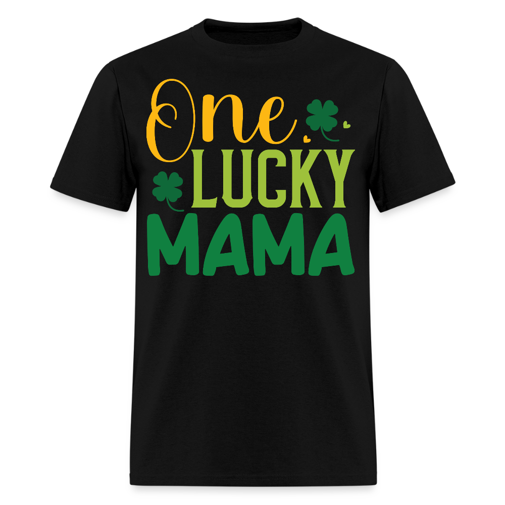 One Lucky Mama St Patrick’s Day T-shirt - black