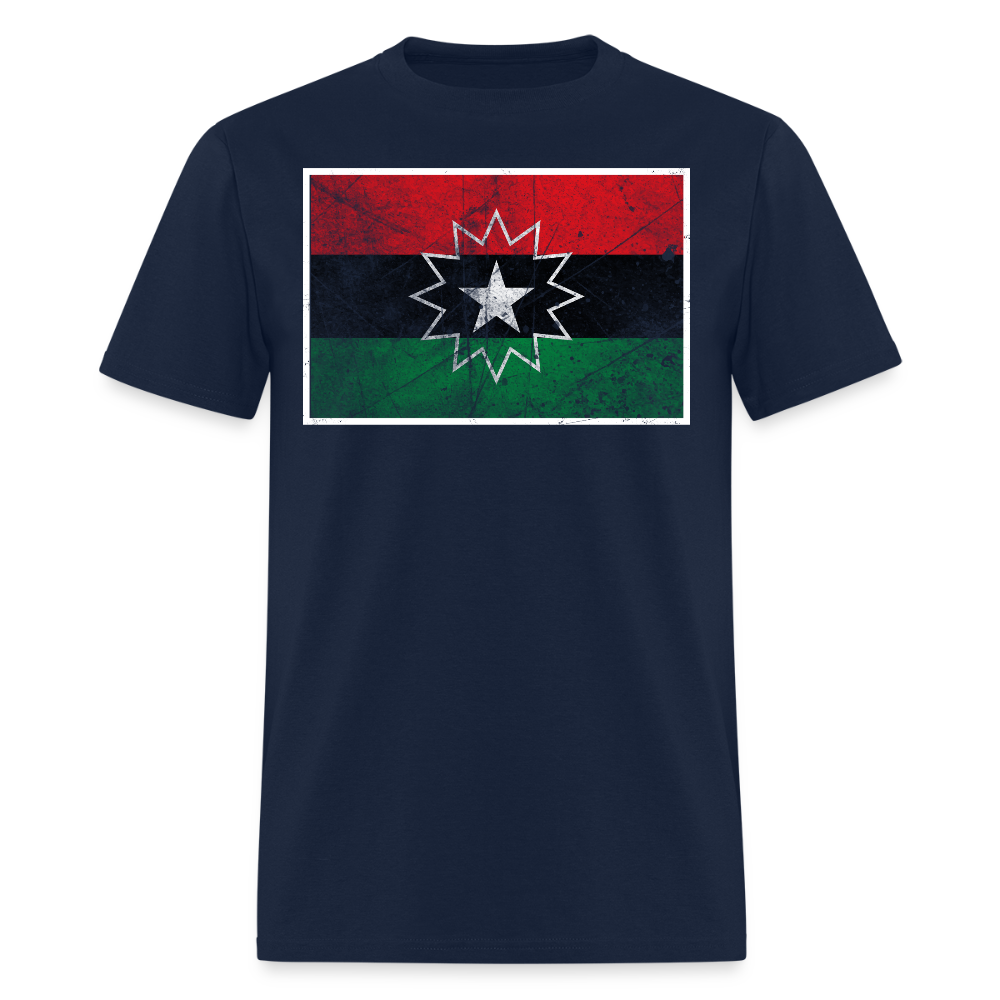 Juneteenth Pan-African Flag Black Liberation T-Shirt - navy