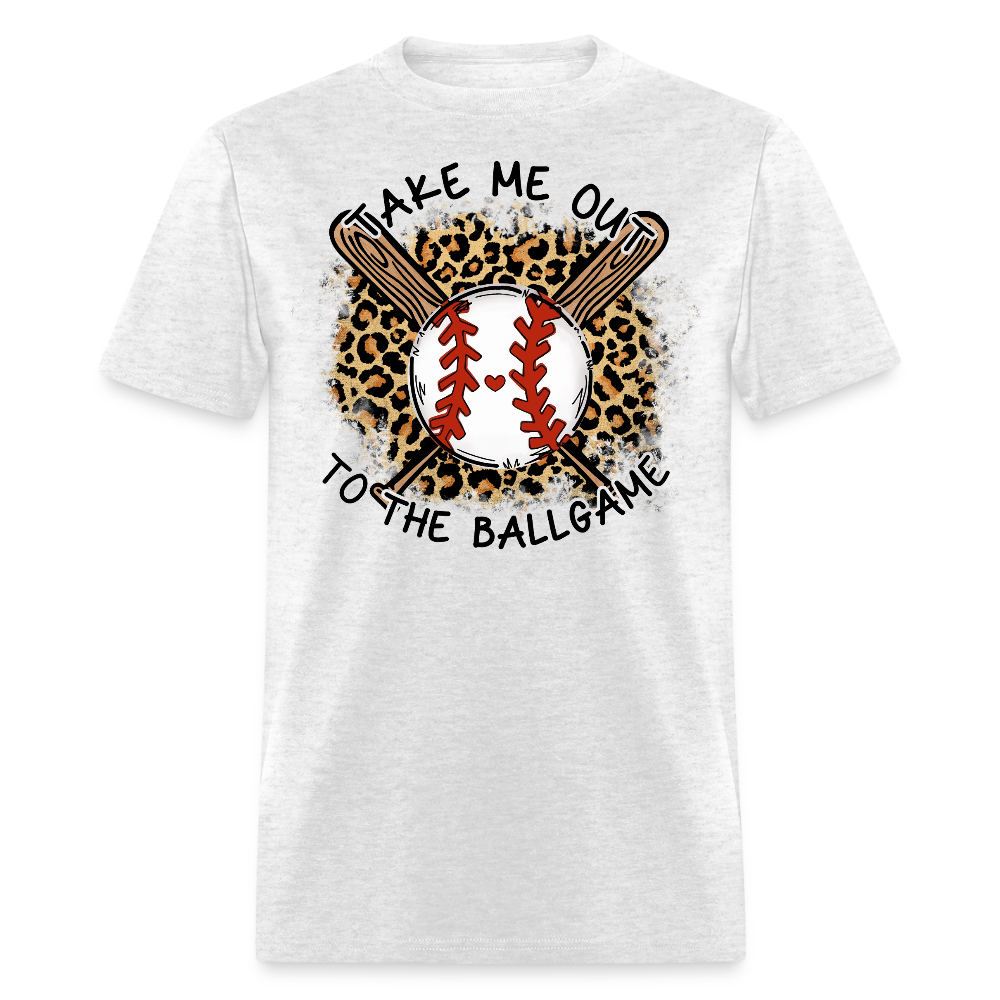 Take Me Out To The Ballgame Baseball T-shirt - light heather gray