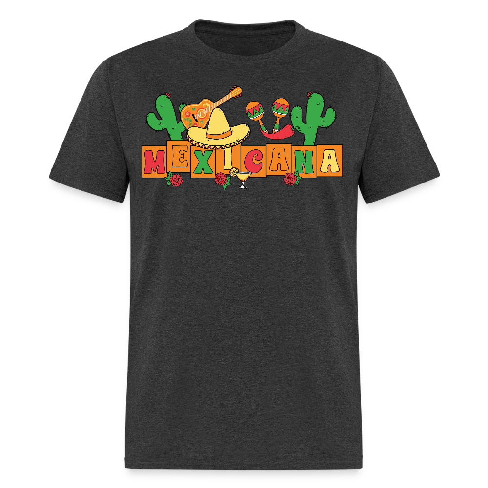 Mexican Fiesta-themed Tee For Parties Funny Fiesta T-shirt - heather black