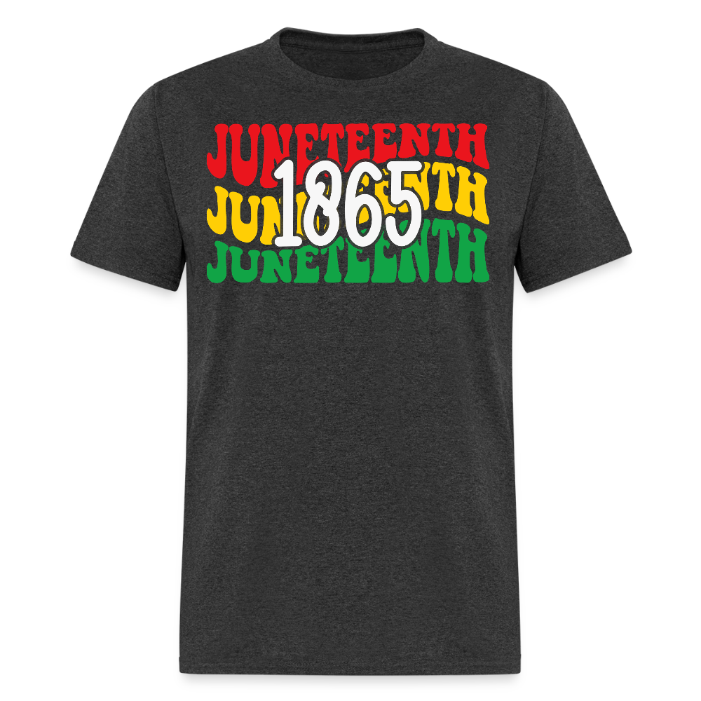 Juneteenth 1865 Black History Pride T-shirt - heather black