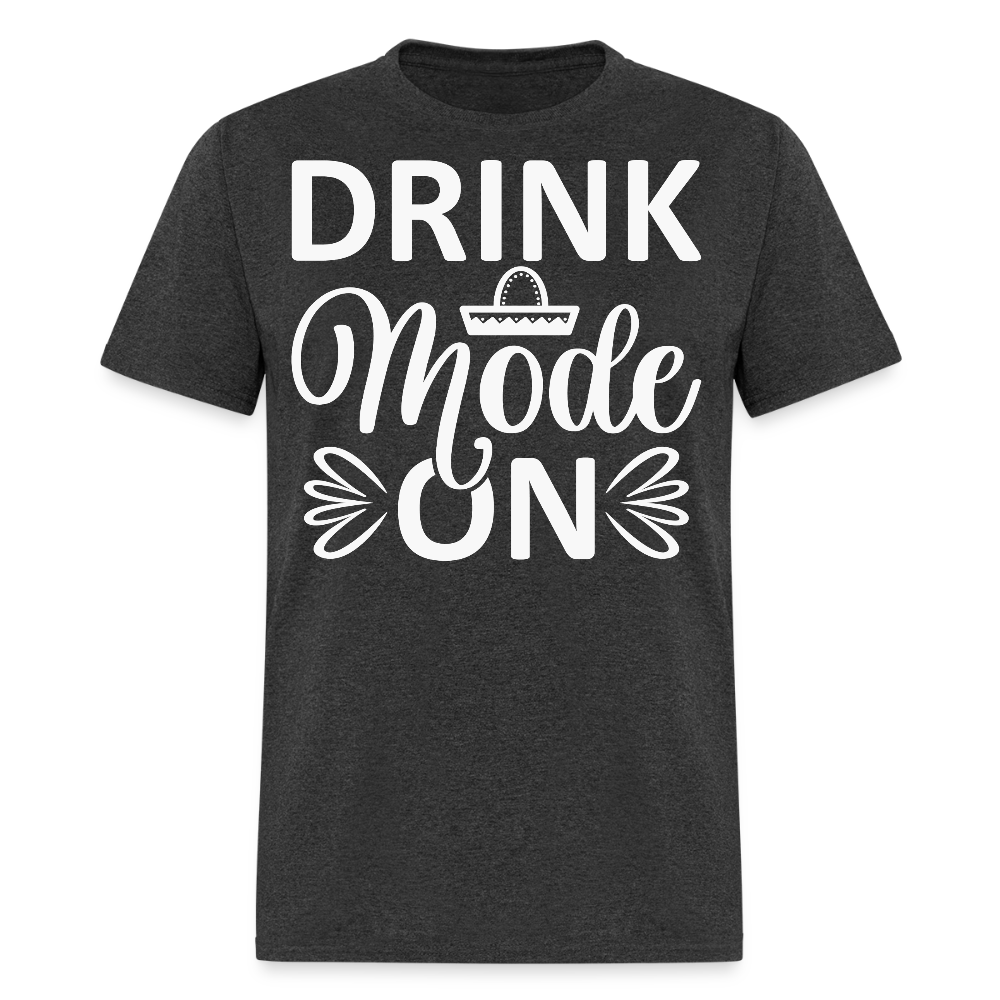 Fiesta Mode On Funny Drinking Party T-Shirt - heather black