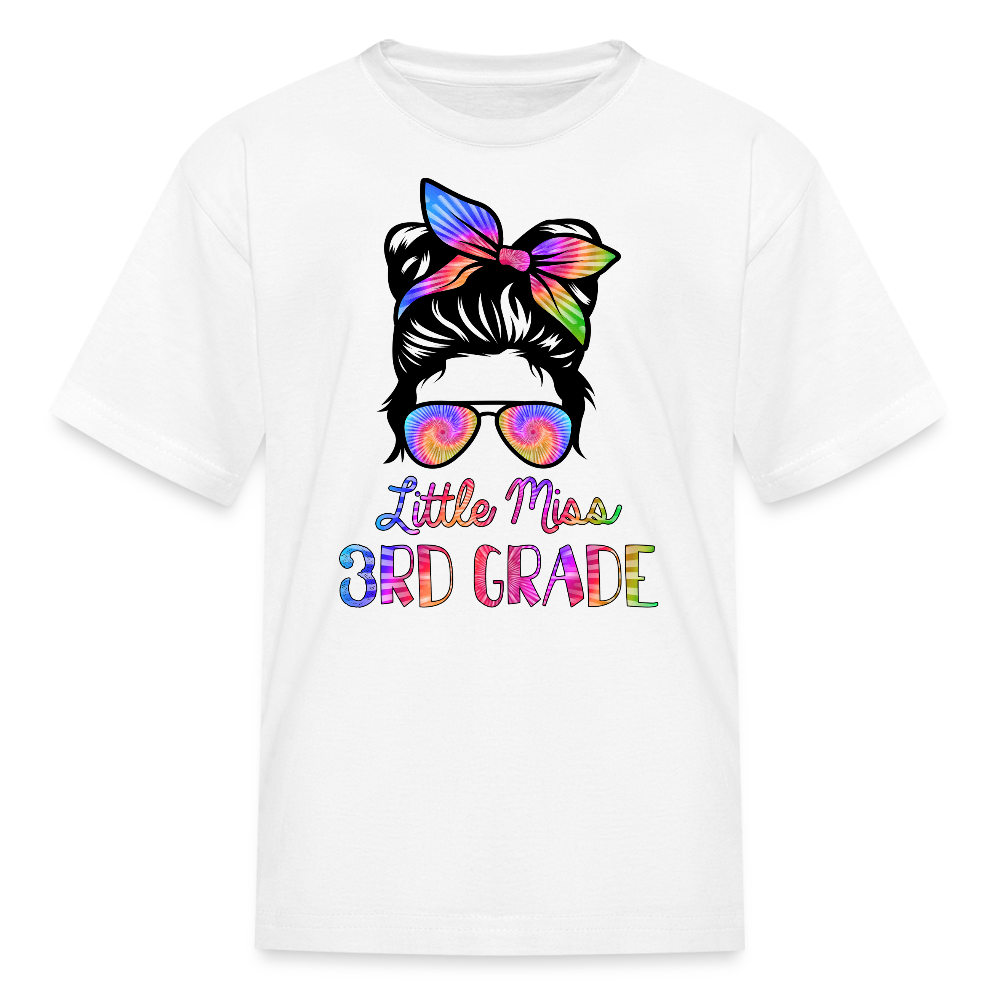 Little Miss 3rd Grade Back to School T-Shirt - white